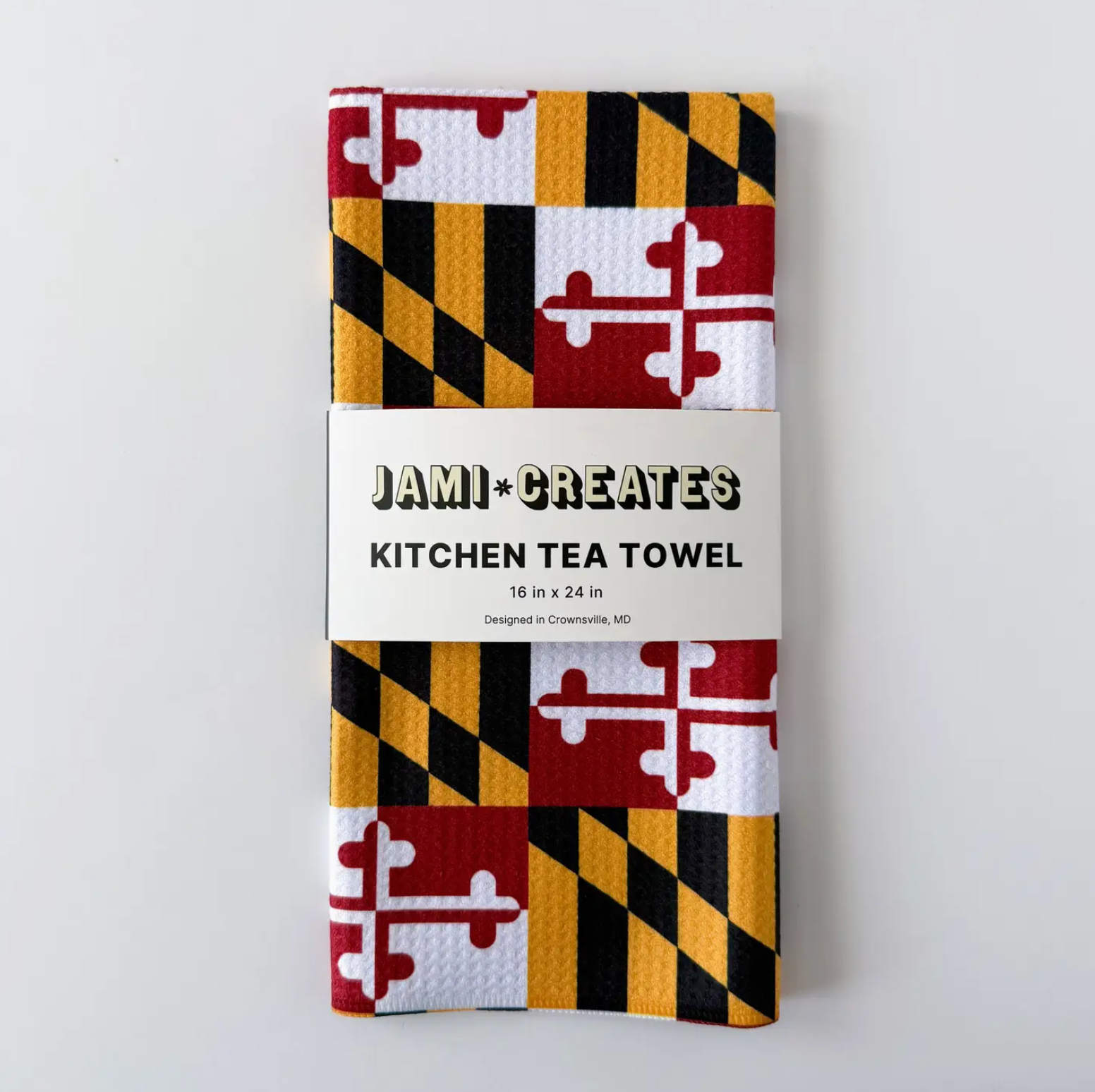Jami Creates Maryland Flag Dish Towel