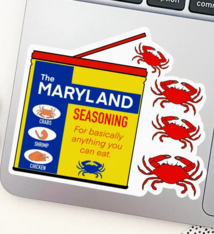 Jami Creates Maryland Seasoning Crab Sticker