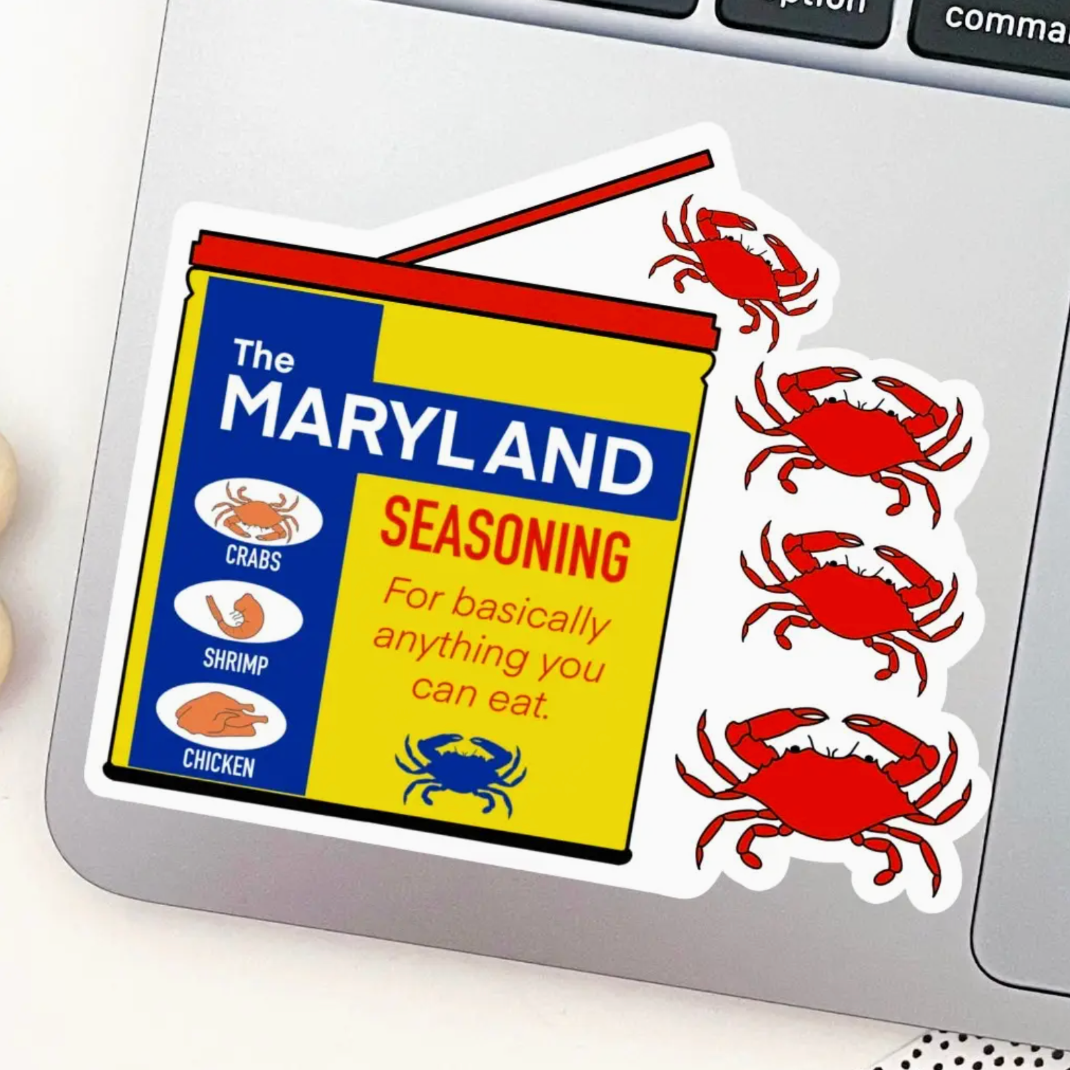 Jami Creates Maryland Seasoning Crab Sticker