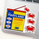 Jami Creates Maryland Seasoning Crab Sticker