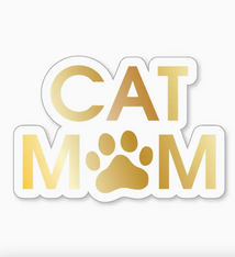 Chez Gagne Cat Mom Sticker