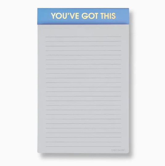 Chez Gagne You've Got This Notepad