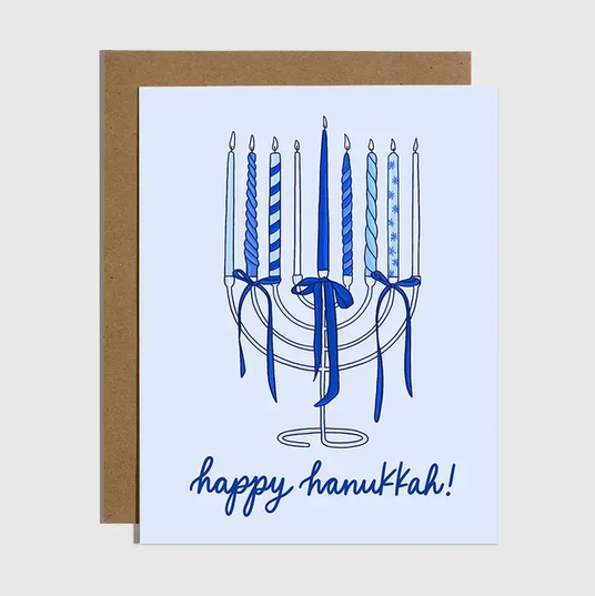 Brittany Paige Candle Menorah Hanukkah Card