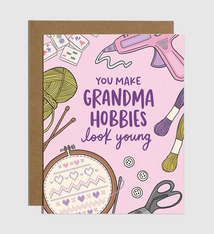 Brittany Paige Grandma Hobbies Birthday Card