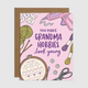 Brittany Paige Grandma Hobbies Birthday Card