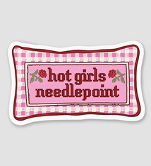 Brittany Paige Hot Girls Needlepoint Sticker