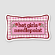 Brittany Paige Hot Girls Needlepoint Sticker