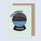 the letters mdn Happy Holidays from Canton Card