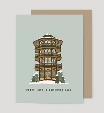 the letters mdn Patterson Park Holiday Card