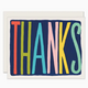 Slightly Stationery Colorful Thanks Card