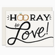 Slightly Stationery Hooray For Love Card