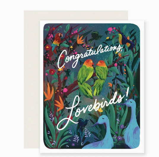 Slightly Stationery Congrats Lovebirds Cards