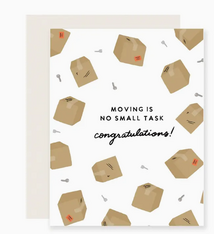 Slightly Stationery Moving Boxes Card