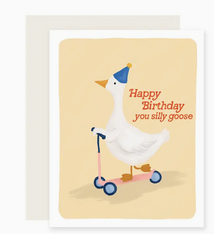 Slightly Stationery Silly Goose Birthday Card