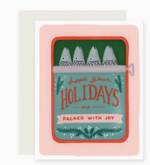 Slightly Stationery Tinned Fish Holiday Card