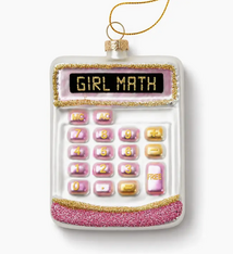 Chez Gagne Girl Math Calculator Ornament