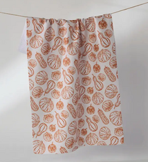 Geometry Harvest Sketch Tea Towel