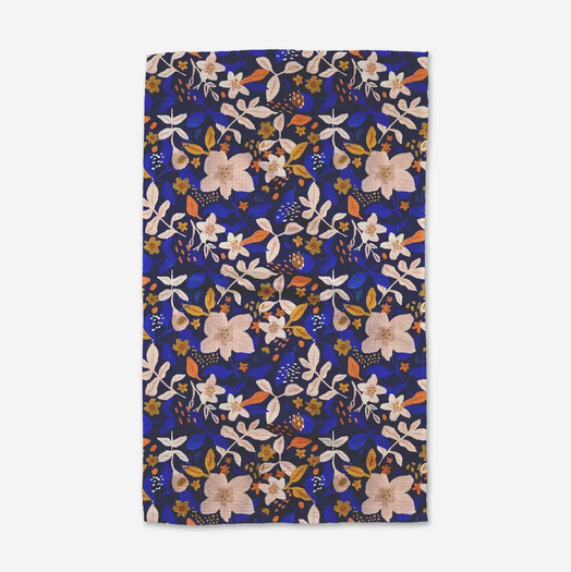 Geometry Nightfall Garden Tea Towel