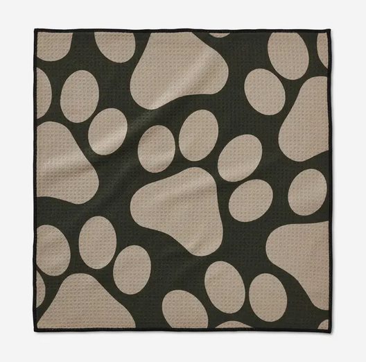Geometry Paw Prints Paw Towel