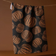Geometry Pumpkin Noir Tea Towel
