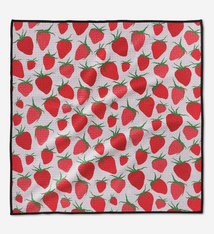 Geometry Strawberry Sniff Paw Towel