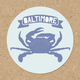 Made by Nilina All Blue Baltimore Crab Sticker