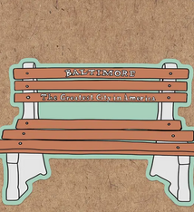 Made by Nilina Baltimore Bench Sticker