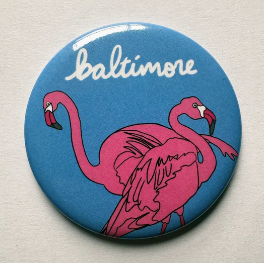 Made by Nilina Baltimore Flamingo Magnet