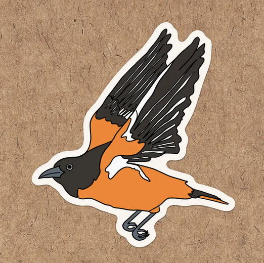Made by Nilina Baltimore Oriole Sticker