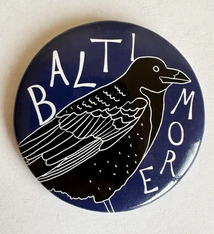 Made by Nilina Baltimore Raven Magnet