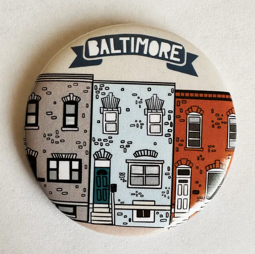 Made by Nilina Baltimore Rowhouse Magnet