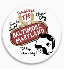Made by Nilina Baltimore Natty Bo Magnet