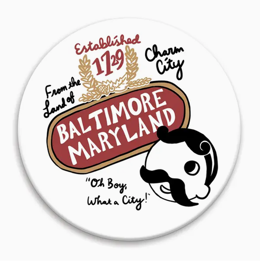 Made by Nilina Baltimore Natty Bo Magnet