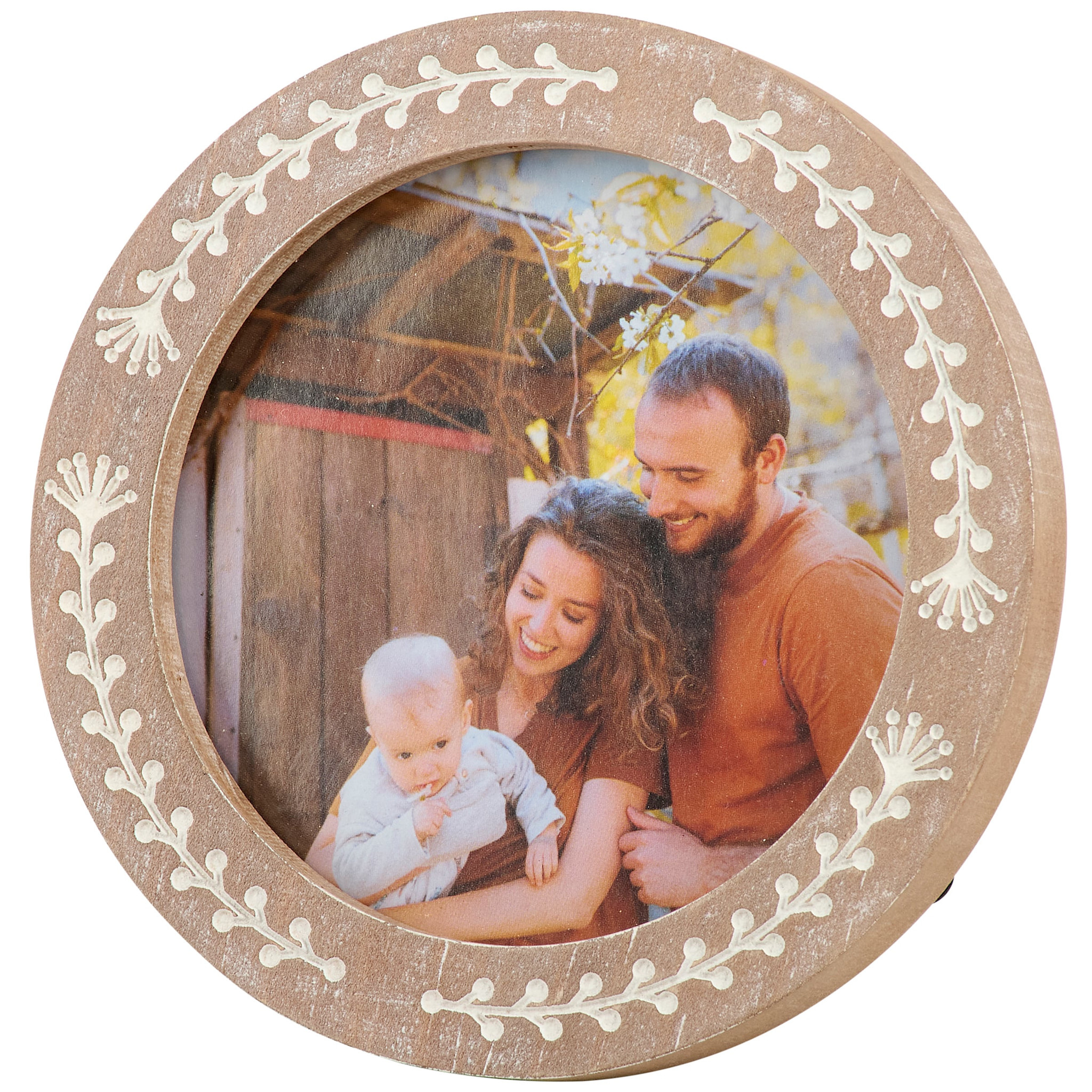 Primitives By Kathy Garden Round Photo Frame