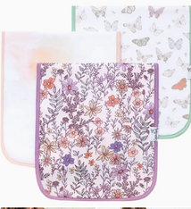 Copper Pearl Burp Cloth Set Flora