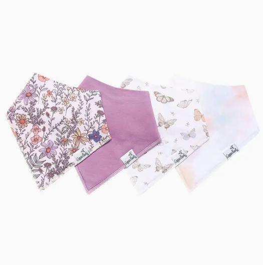 Copper Pearl Bandana Bib Set Flora