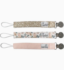 Copper Pearl Binky Clip Set Autumn