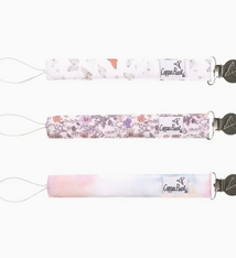 Copper Pearl Binky Clip Set Flora