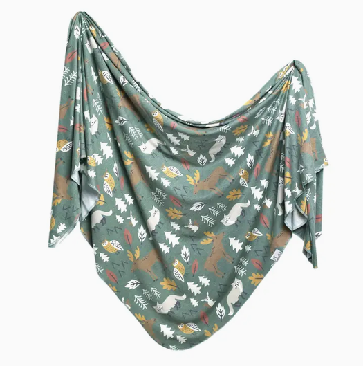 Copper Pearl Knit Swaddle Blanket Atwood