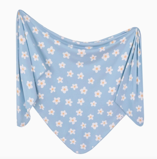 Copper Pearl Knit Swaddle Blanket Della