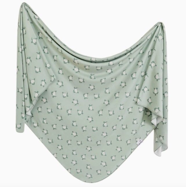 Copper Pearl Knit Swaddle Blanket Wade