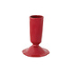Creative Co-op Enameled Taper Holder - Red