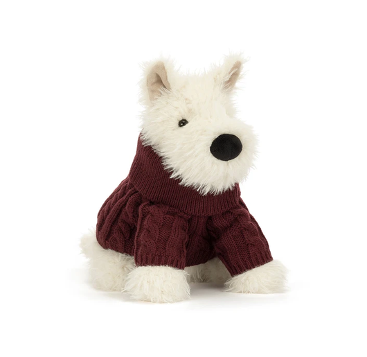 Jellycat Munro Scottie Dog 'Winter Jumper'