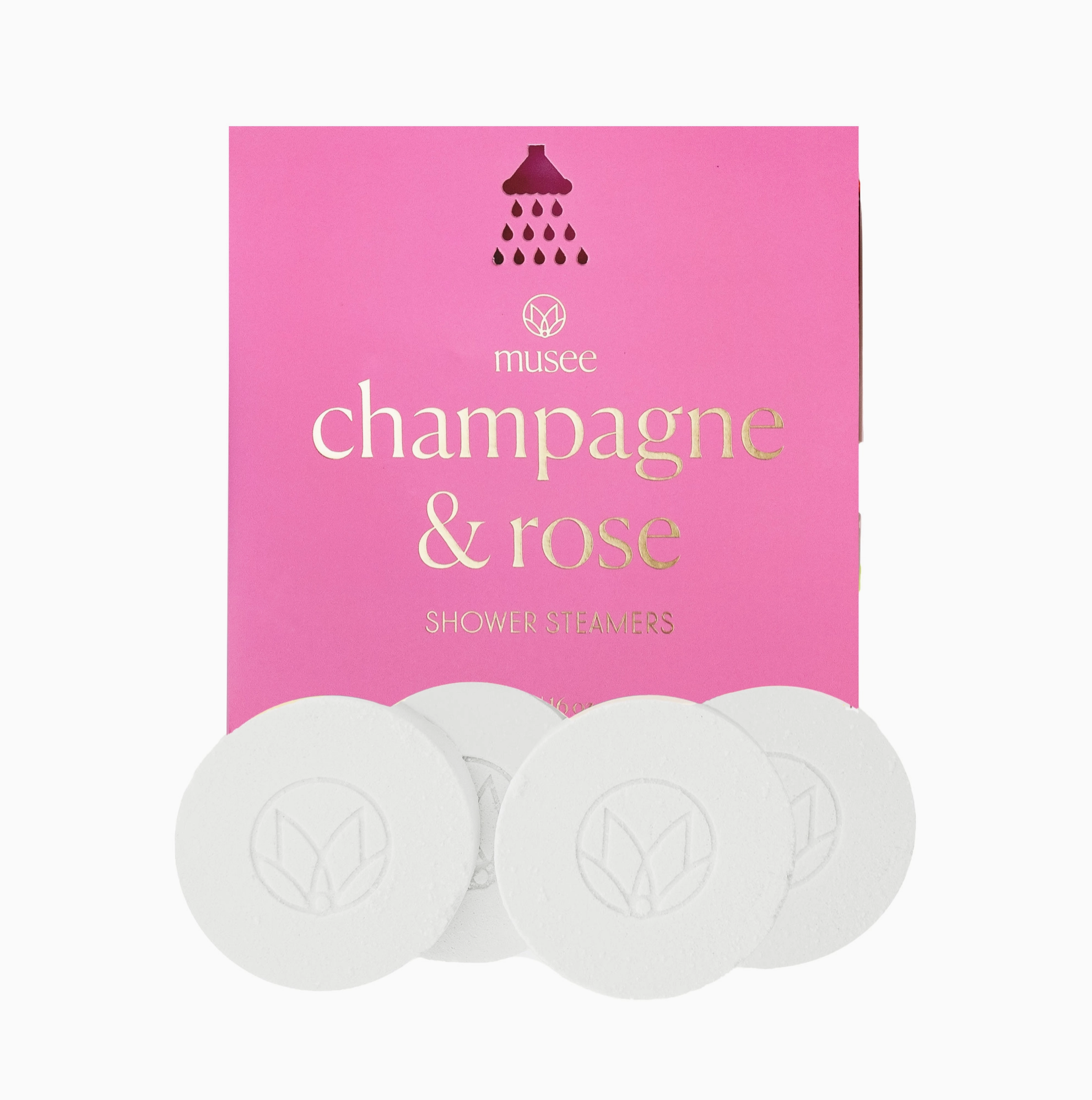 Musee Champagne and Rose Shower Steamers