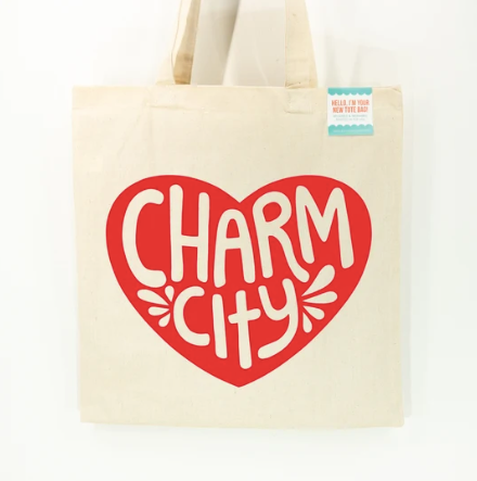 Exit343Design Heart Charm City Tote Bag