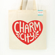 Exit343Design Heart Charm City Tote Bag