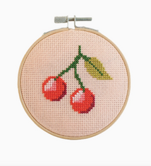 Cotton Clara Craft Kits Cherry Cross Stitch Kit