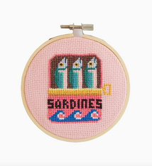 Cotton Clara Craft Kits Sardines Cross Stitch Kit