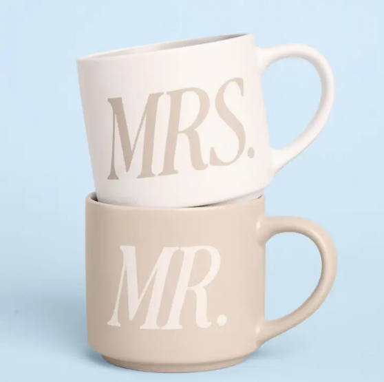 xo, Fetti Mr and Mrs Mug Set
