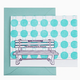 Tiny Dog Press Greatest City Baltimore Bench Card - Purple & Teal